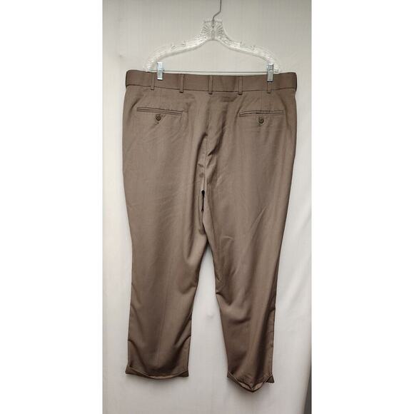 STAFFORD Mens Classic Fit Year Round Trouser Dress Pant Pleated Plaid 42x30 NWT - Picture 3 of 7